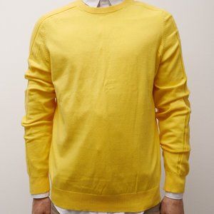 ZARA Yellow TEXTURED SWEATER size 42 (feels M)